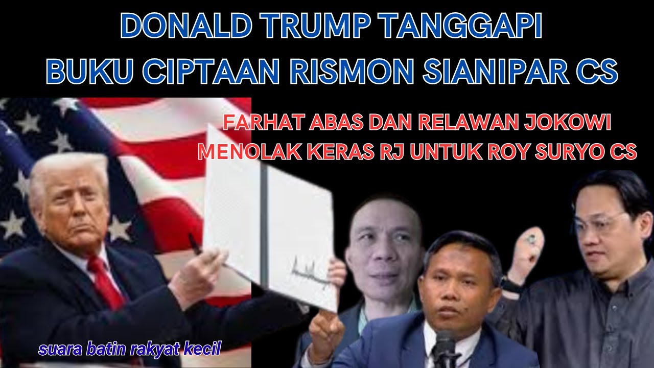 Trump Rdm ternyata Donald Trump telah baca buku ciptaan Resmon sianipar cs - YouTube