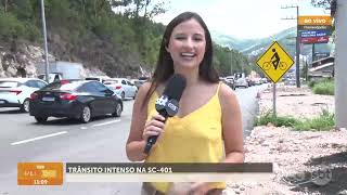 Trânsito intenso na SC 401 nos primeiros dias do ano | trânsito | SCC Meio-Dia
