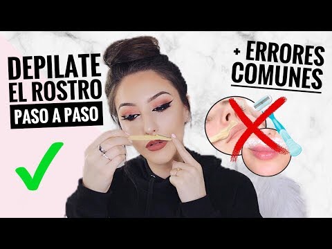 ASÍ ME DEPILO EL ROSTRO ( PASO A PASO ) + ERRORES COMUNES | Melina Quiroga