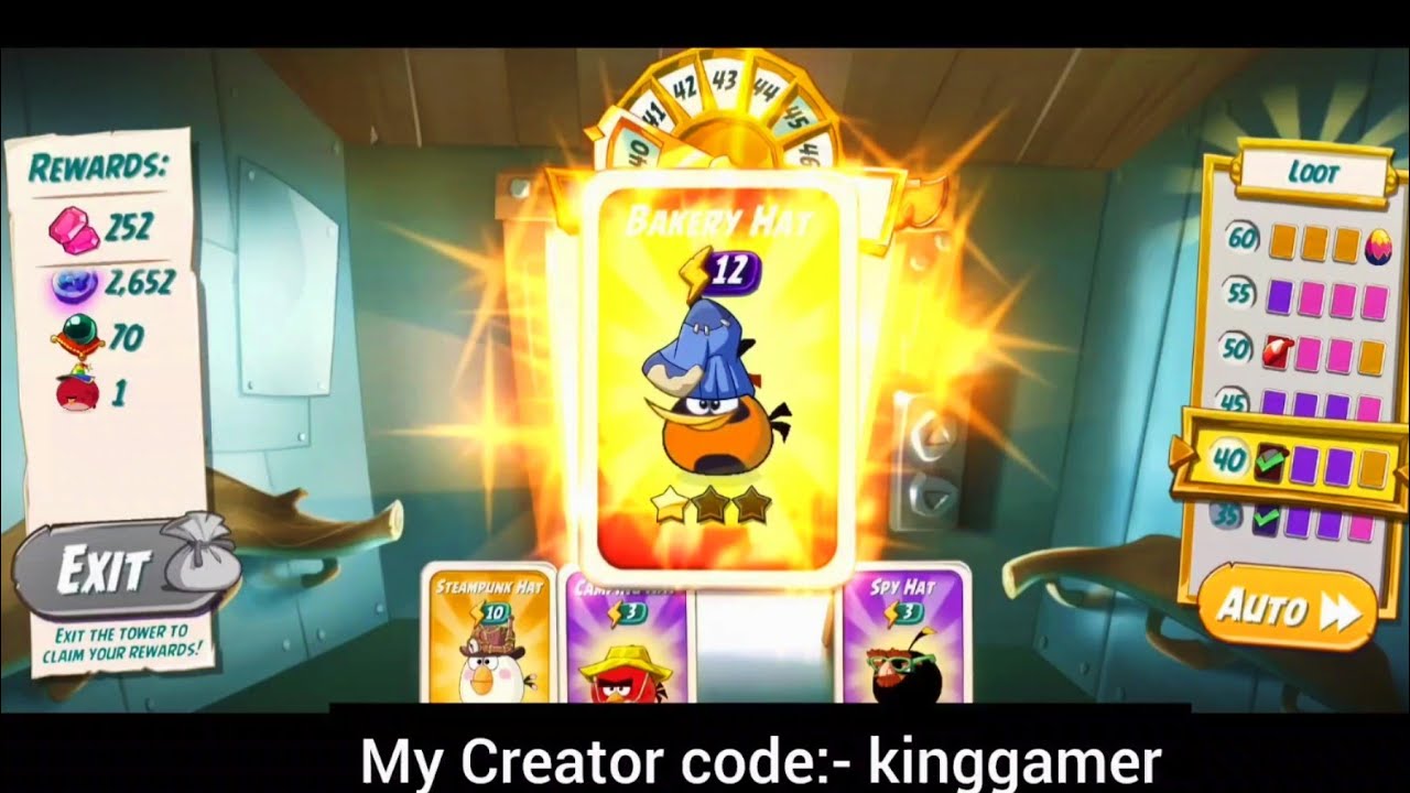 Angry birds 2 Tower Of Fortune how to unlock BAKERY HAT SET (25 February 2026)