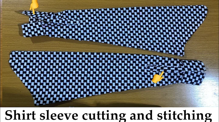 How to cut and sew a shirt sleeve with cuff (begin...