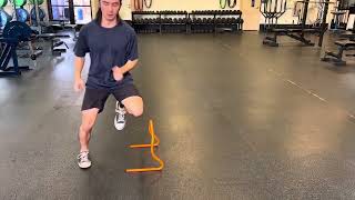 Mini hurdle crossover step