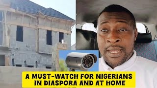 Let's talk abt this video of a lady who installed CCTV camera in her site supervised by her brother