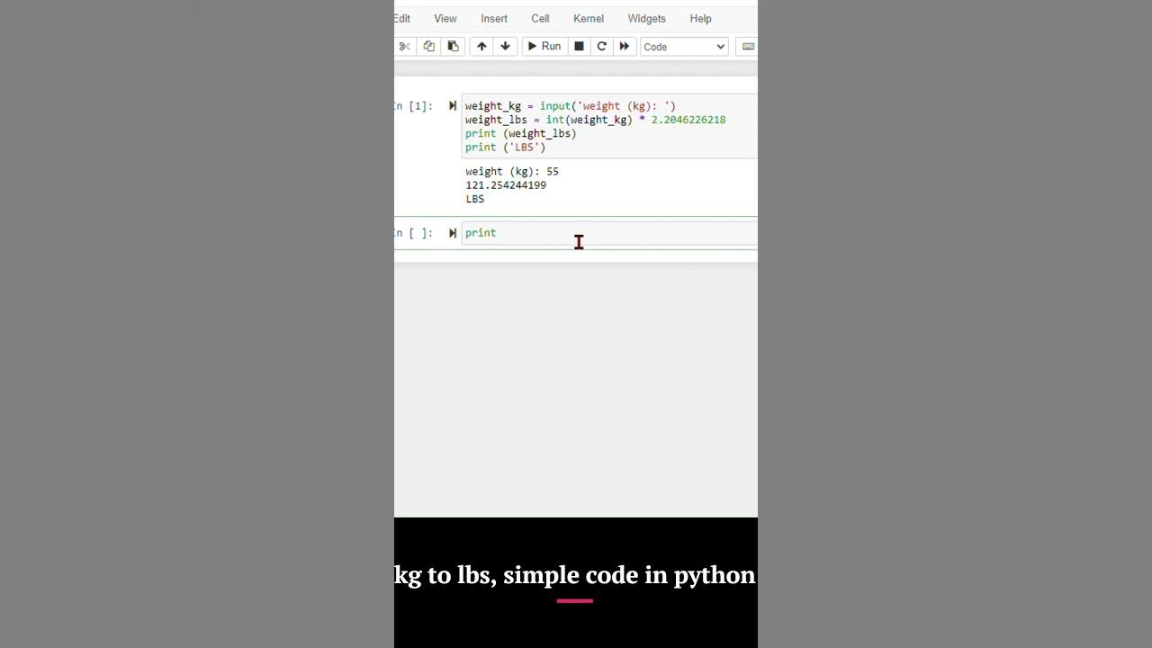 Very simple python code - YouTube