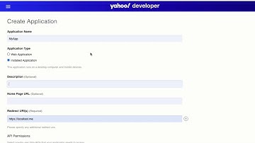 Create A Yahoo Developer App Without A Redirect URI