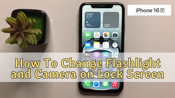 How To Change Flashlight and Camera on Lock Screen in iPhone 16e #new
