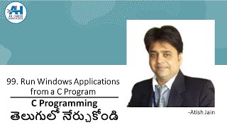 99. Run Windows applications from a C Program | C Programming in Telugu