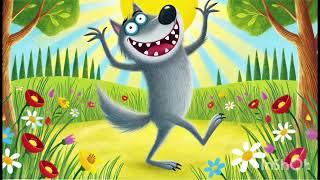 "Вовчик-щекотун: Танці та веселощі" - Не спи на бочку малюче - весела пісня 🎶🐺🌼