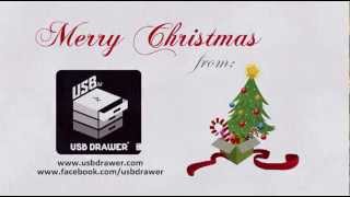 Wishing you a Merry Christmas From USB Drawer Creative gifts flash drive