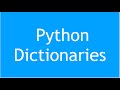 Python Tutorial - 7 : Dictionaries in Python | Create | Insert | Keys() | Values() | Delete