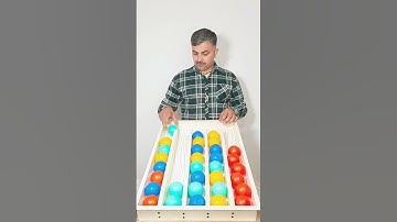 Fun & Chaos: Color Ball Sorting Challenge 🟢🔴🟡🔵 | Fun Games #game #satisfying #shorts #asmrsounds