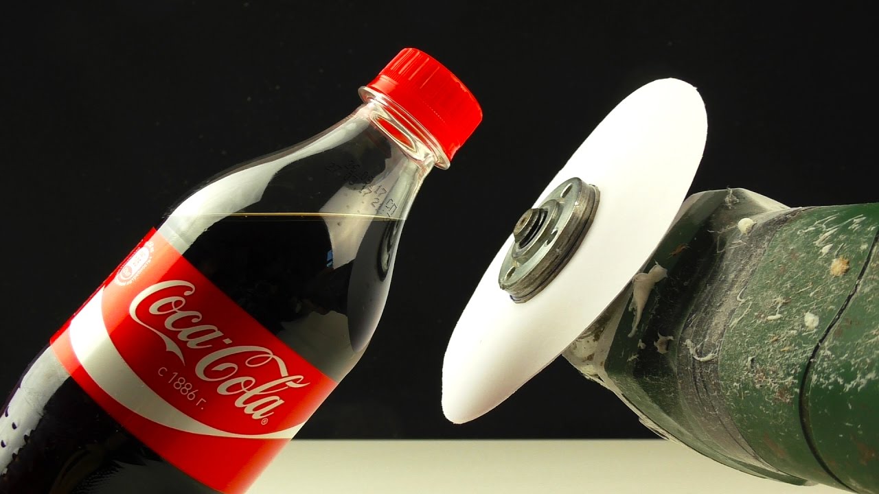 CocaCola Vs Paper Angle grinder YouTube