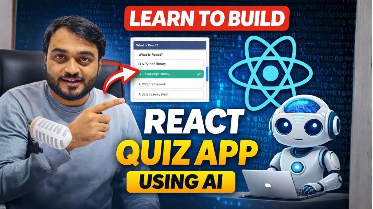 Day-76/100 Build Quiz App Using AI || React NextJS Tutorial for ...