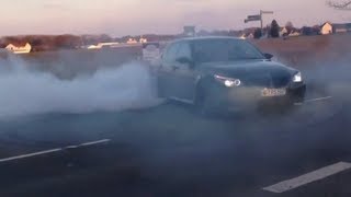 BMW M5 E60 F1 Donuts! dinan exhaust, m5 e60 drifting - 630HP - Black Beast Donuts!