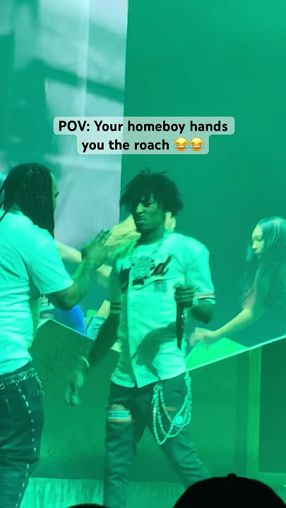 NBA YoungBoy gets handed the Roach 😂😂