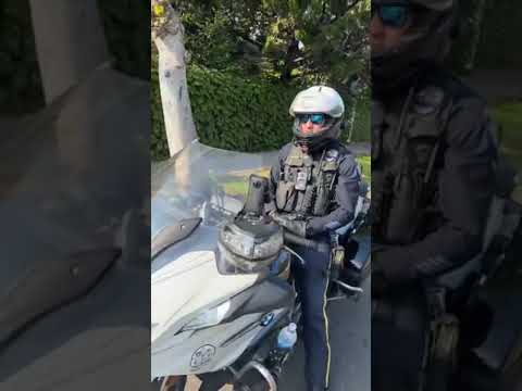 The REAL Beverly Hills Cop.. Full video of cop hiding protecting no one!