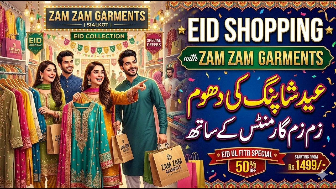 Eid Shopping with Zam Zam Garments 🌙 | Best Quality & Lowest Price!