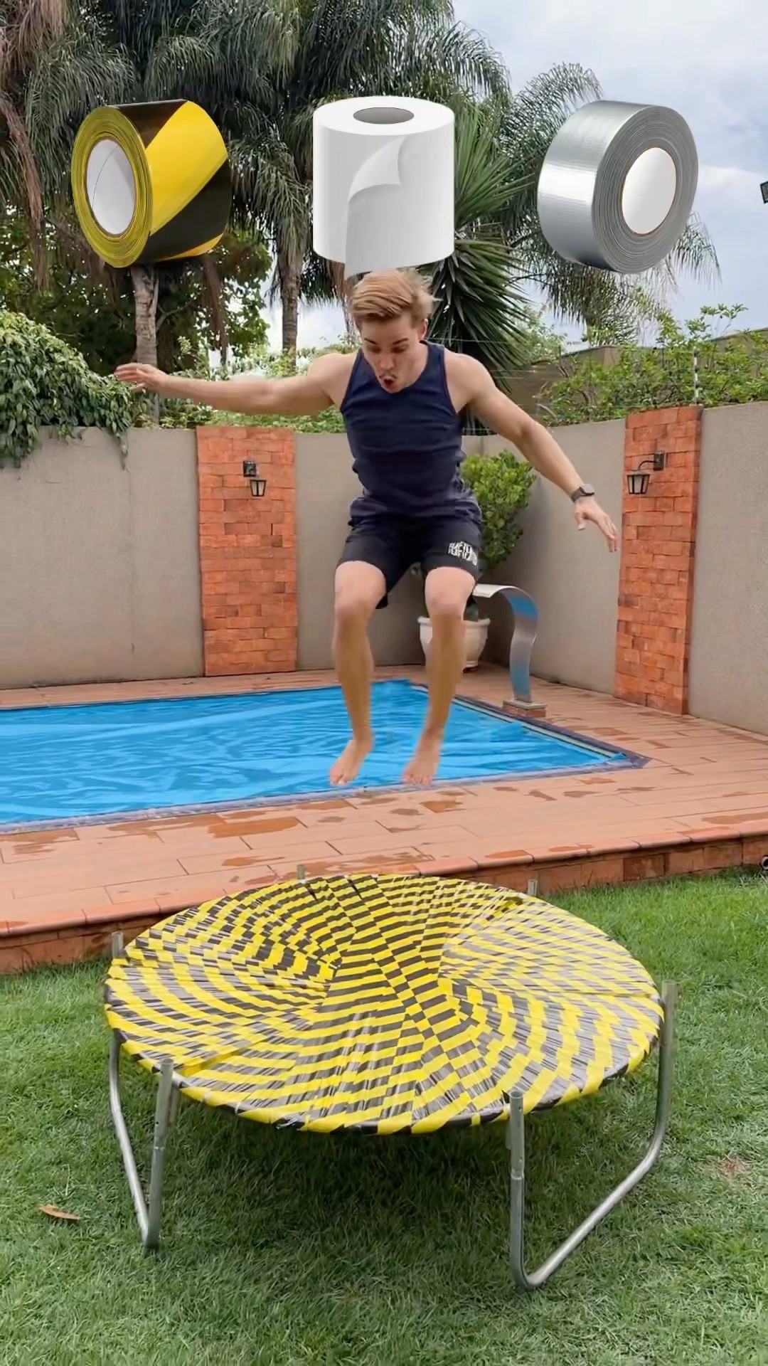 Which trampoline will make me jump?? #shorts