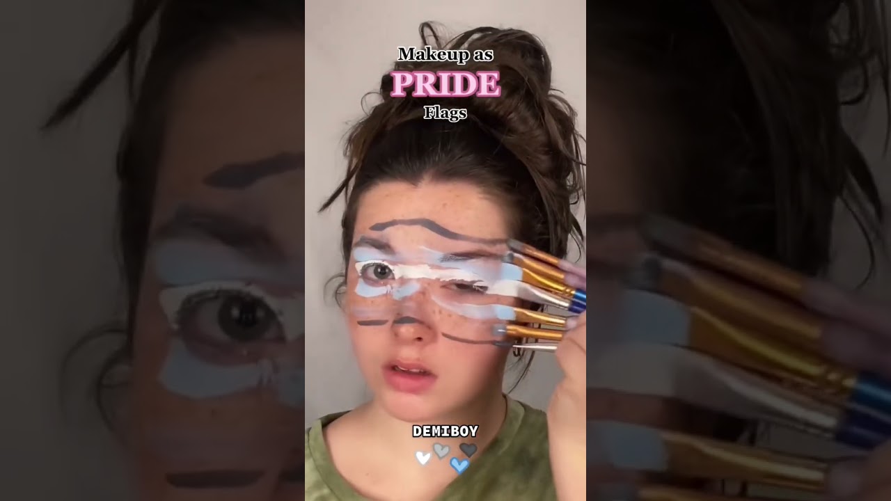 DEMIBOY FLAG MAKEUP?! 😱😍 
