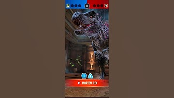 Defeated Max level 🔥MORTEM REX🔥 #shortvideo #jurassicworldalive