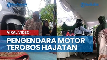 Viral Video Pengendara Motor Santai Terobos Acara Hajatan, Pasangan Pengantin Cuma Bisa Sabar