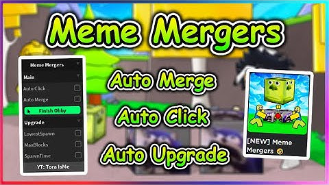 Roblox Meme Mergers Script - Auto Farm GUI & More