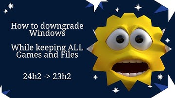 How to downgrade to any Windows version while keeping all personal files and Steam games