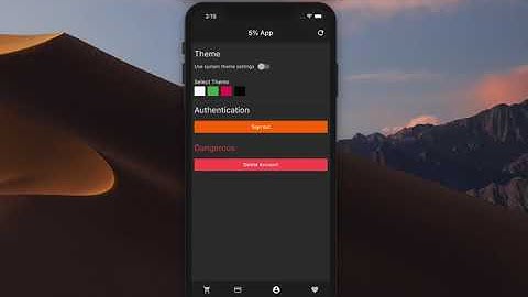 Example persistent theme settings with Flutter (Demo)