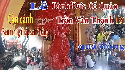 Cận cảnh bên trong ngôi tháp sen bảy tầng ở Dinh Sơn Trung ngày lễ Đức Cố Quản Trần Văn Thành 151...