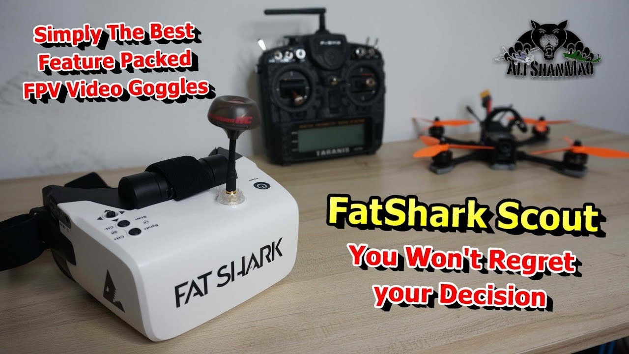 FatShark Scout 4 Inch Auto Scan Diversity FPV Video Goggles