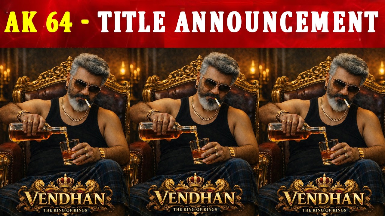 Ak 64 Title As VENDHAN - Announcement | Ajith Kumar | Adhik Ravichandran | Anirudh