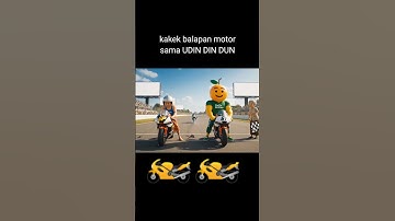 Thumbnail of Italian brainrot: udin din dun & kakek balapan motor #shorts #udindindindindunmadindindindun #veo3