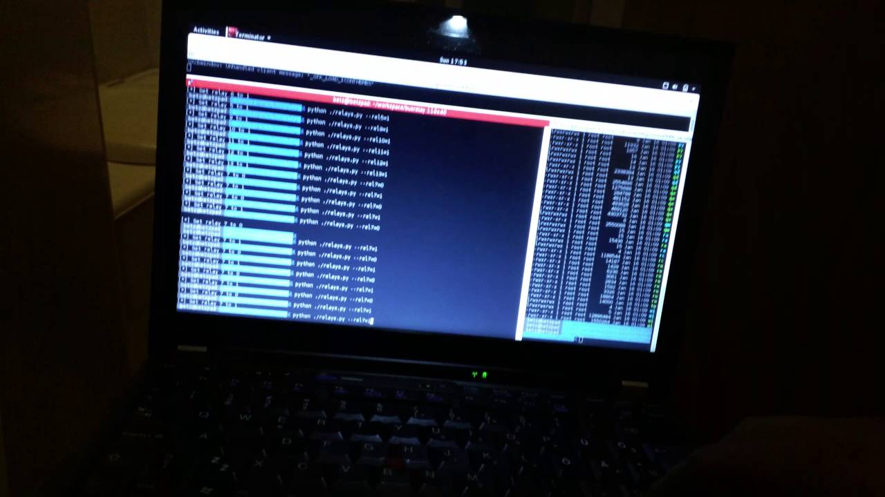Controlling my bathroom lights from Python script - YouTube