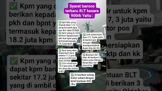Syarat Dapat Bansos Terbaru Blt Kesra Total 900 Ribu Simak Penjelasan
