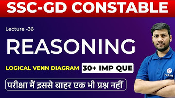 SSC-GD Constable Reasoning Special | Logical Venn Diagram  : 30+ IMP Que | By  Manish Napit Sir