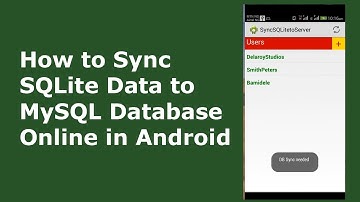 HOW TO SYNC SQLite DATA TO MySQL DATABASE ONLINE IN ANDROID