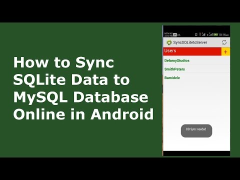 HOW TO SYNC SQLite DATA TO MySQL DATABASE ONLINE IN ANDROID