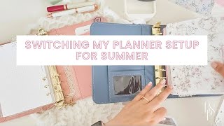 Switching My Planner Setup for Summer Moving into My Dusty Blue Vintage Aurora