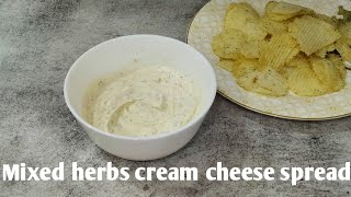 # short # Mixed Herbs Cream Cheese dip recipe # Cheese spread with mixed herbs # cheese dip recipe #