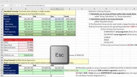 Highline Excel 2016 Class 05: Excel Array Formulas: Comprehensive Lessons: 12 Examples