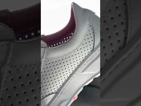 Базові білі прошиті кросівки з перфорацією натуральна шкіра весна-літо, видео 2