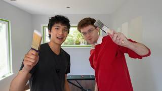 Home Updates | Finally painting over the gray walls!