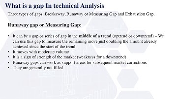 Gaps in Technical Analysis. The importance of gaps in Technical analysis - Gap and Island Reversal