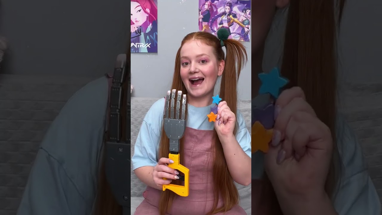 Doing a Fun Nail Makeover on a Fake Hand! 💅😂 #kids #fun