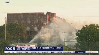 Kaitlyn and Todd view the Sheraton hotel implosion | Good Day Atlanta