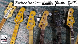 Vintage B Fender Vs Musicman Vs Rickenbacker Vs Gibson. Which Ones Best??