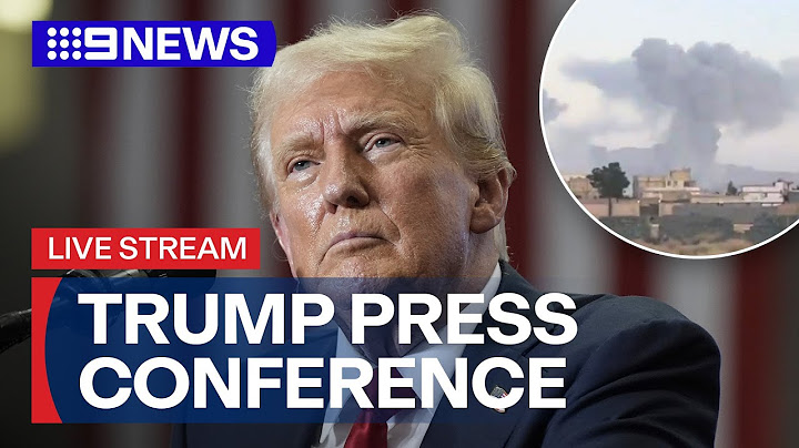LIVE: US President Donald Trump addresses the media