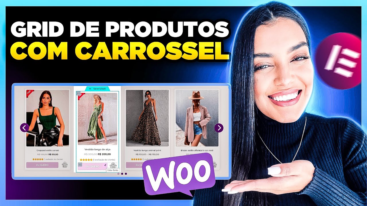 WooCommerce: Como Criar GRID DE PRODUTOS + CARROSSEL com Elementor Pro [Loop Grid & Loop Carousel]