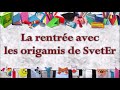 La rentre avec les origamis de sveter