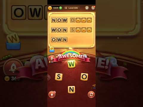 Word Connect Puzzle Level 606 Walkthrough [Bonus Words u0026 Answers] #shorts